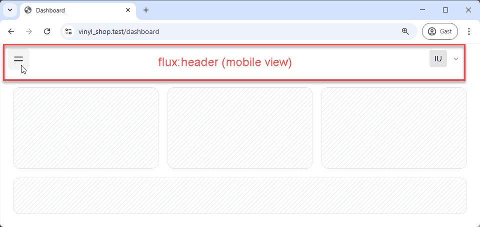 Flux header