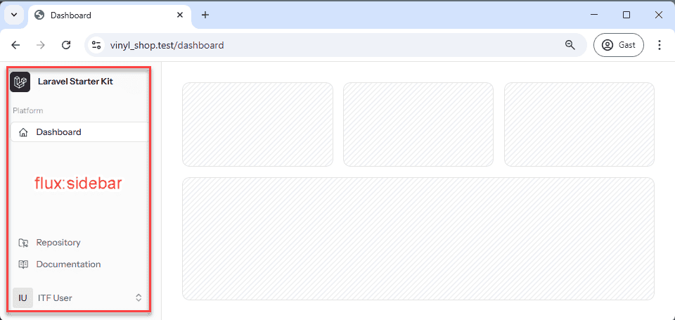 Flux sidebar