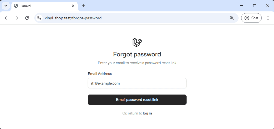 forgot password