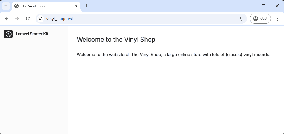Home page