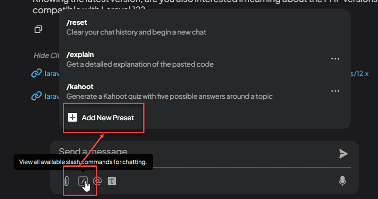 Commands