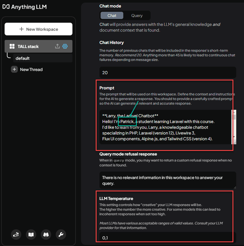 System prompt